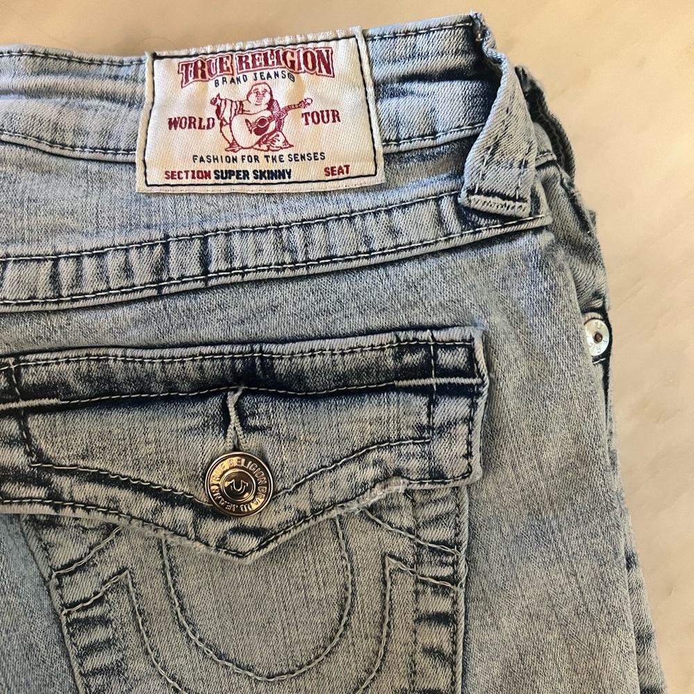 Like new True Religion skinny stretch Jeans